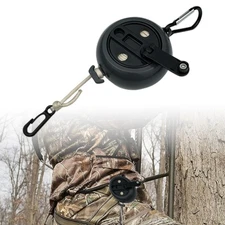 BSSIWBEpon 33ft Retractable Bow Hoist Pull Up Rope Archery Hunting Gear Backpack