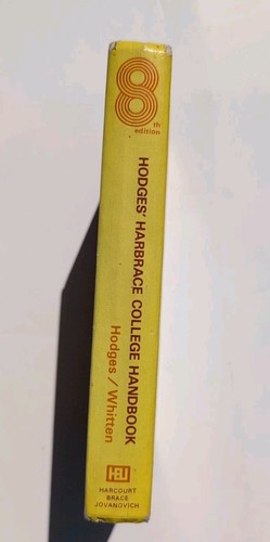 1977 Harbrace College Handbook Hardback - Picture 2 of 3