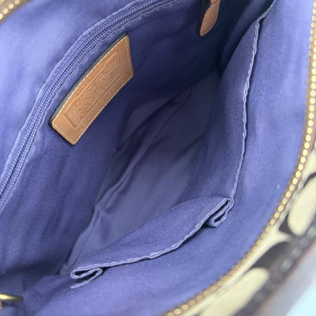 Coach Patchwork Shoulder Bag Multi-color Leather … - image 9