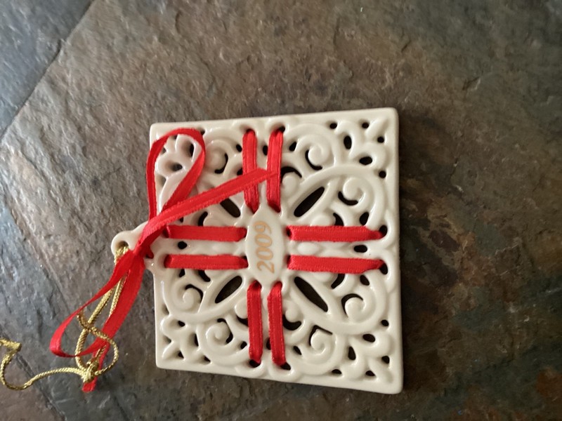 Lenox Porcelain ornament titled 'Annual Christmas Ornament'