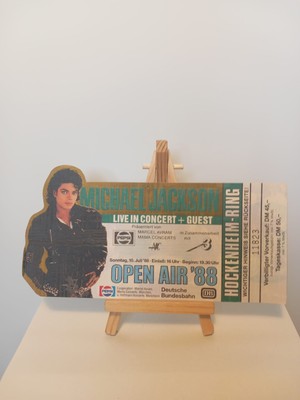 Michael Jackson Ticket 1988 Bad Tour Hockenheim Original Konzertkarte