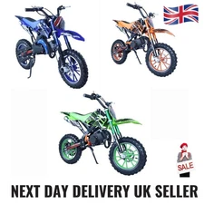 49cc DIRT BIKE MOTORCROSS 2 STROKE PETROL KIDS FUN ADULT UK SELLER
