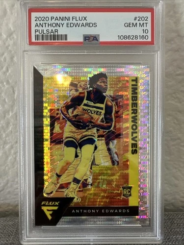 2020-21 Panini Flux - Rookies Anthony Edwards #202 Pulsar Prizm (RC)