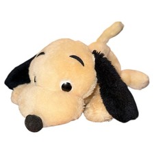 DAKIN Drooper Dog 10 Cream Black Ears Plush Stuffed Animal 1973 Nutshells