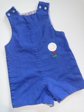 Bailey Boys 18M Reversible Jon Jon Golf Fishing Applique Boy