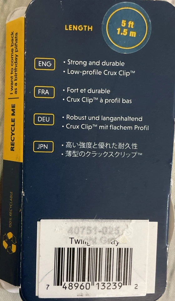 Ruffwear Rango Frontal Cinco Pies Giratorio Correa Bloqueable Clip Crux Mango de Tráfico Foto 3 de 4