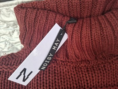 Rollkragen Pullover Noisy May Strickpullover Gr. S Chocolate NEU OPV Wendy Knit