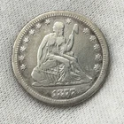 1877-CC Seated Liberty CARSON CITY Quarter 1/4 Dollar 25c 90% Silver US Coin