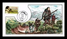 DR JIM STAMPS US COVER BERING LAND BRIDGE AIR MAIL FDC COLLINS HAND PAINTED