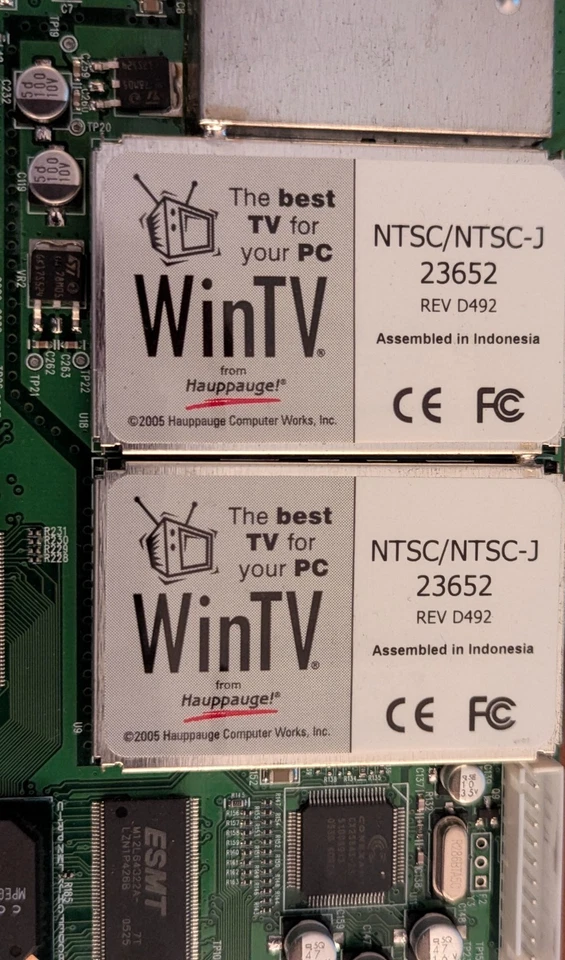 Hauppauge WinTV-PVR-500 Dual TV Tuner Card 23652 NTSC MPEG-2 PCI Capture Card - Image 3 of 4