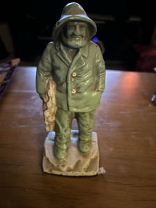 Vintage Cast Iron Nautical Old Salt Ship Captain/Fisherman Door-Stop