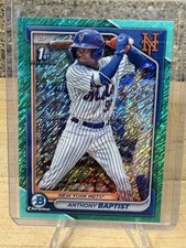 2024 Bowman - Chrome Prospects Anthony Baptist #BCP-141 Aqua Shimmer /125