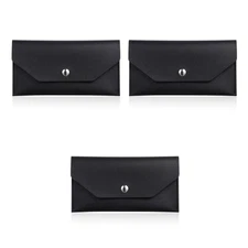  3 Pack Envelope Wallet Pu Envelopes for Money Budgeting Cash Binder Holder