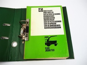 Claas Jaguar 70 SF Feldhäcksler Ersatzteilliste Spare Parts List 1981