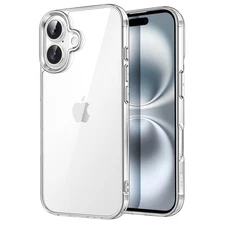 Case for iPhone 16 6.1-Inch, Shockproof Bumper Cover, Anti-Scratch Clear Back