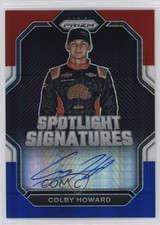 2023 Panini Prizm Red White & Blue Hyper /35 Colby Howard #SS-CHO Auto 0w94