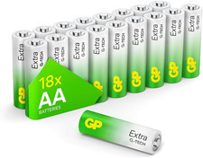 Image of AA Batteries Pack of 18 1.5V / Mignon / LR06 / MN1500/ AM3 by GP Batteries AA Ex