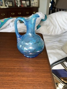 Fenton Glass Celeste Blue Cruet