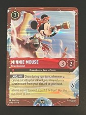 Rare Foil Lorcana Minnie Mouse Pirate Lookout Disney Cruise Promo Card 17/P3