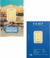 PAMP SUISSE - 1 Gram .9999 Gold Star Of David - Only 5000 Minted! IN STOCK