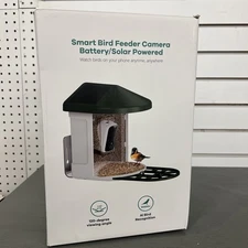 Smart Bird Feeder Camera - Battery/Solar Powered Model Q8 - Waterproof