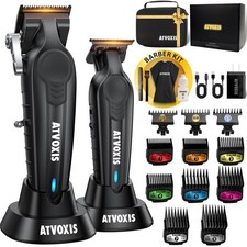 Hair Clippers for Men Professional, Barber Clippers and Trimmers Set, Cordless H