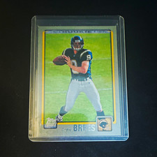 Topps 2001 Drew Brees San Diego Chargers Football Rookie Card #328. rookie card picture