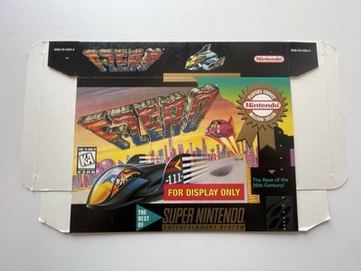  RARE  F Zero - F-Zero SNES Promo -  For Display Only  Box | Never Folded