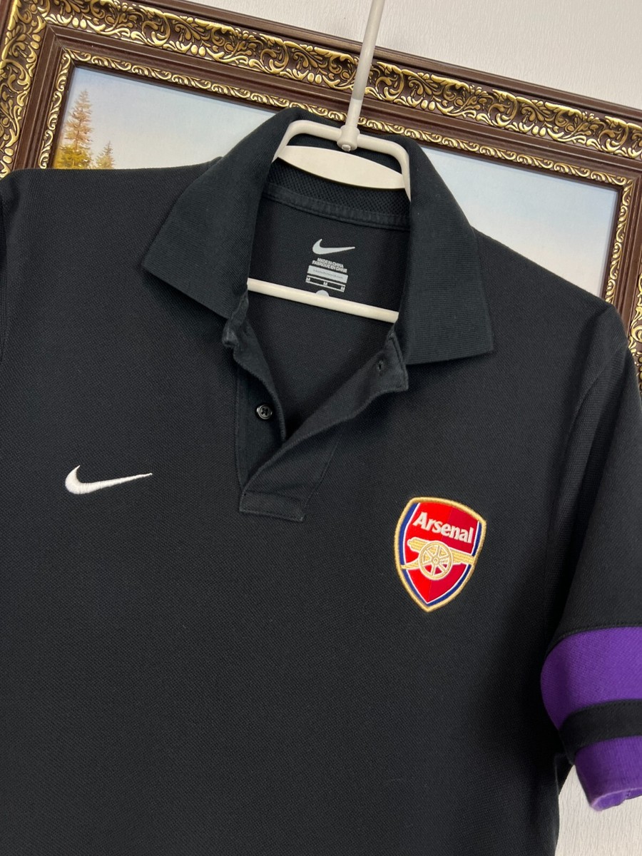 Vintage Nike Arsenal Football Shirt Soccer Polo Gunners