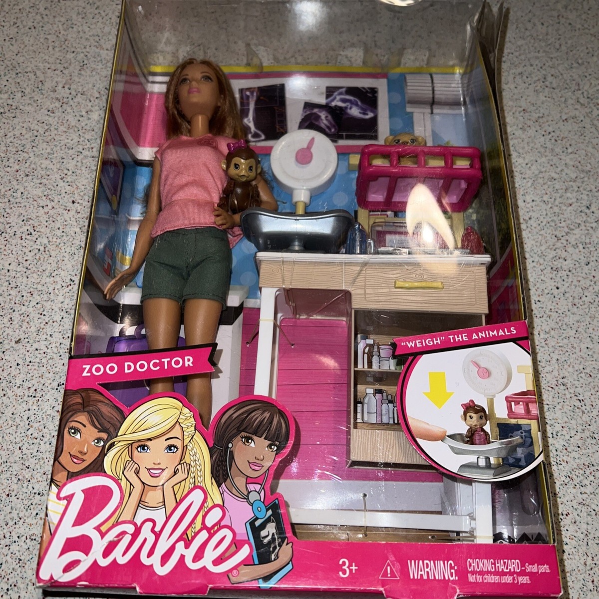 Mattel Barbie Zoo Doctor Play Set with Two Patients BRAND NEW