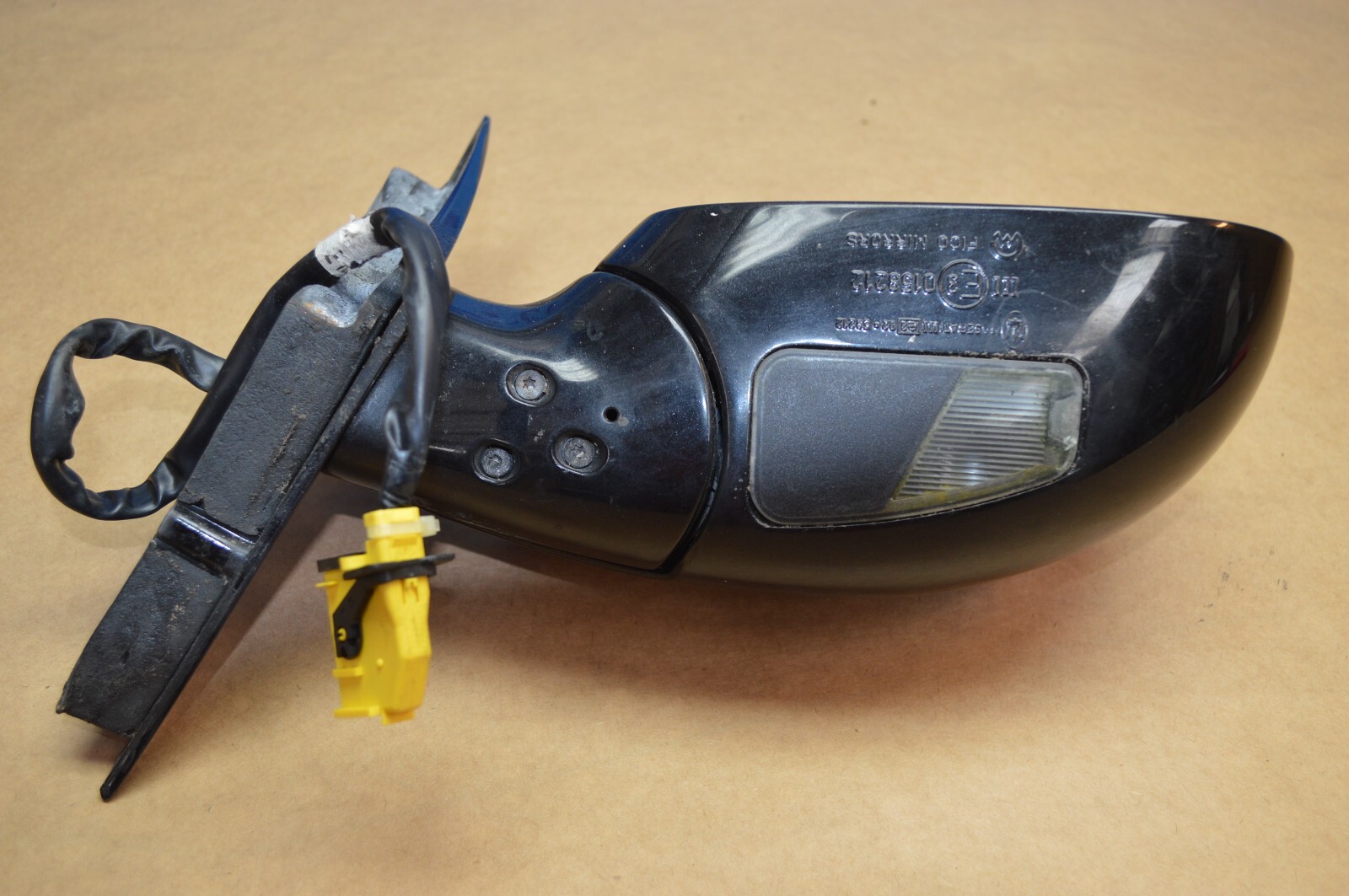 2007 M139 MASERATI QUATTROPORTE RIGHT PASSENGER SIDE DOOR MIRROR BLACK