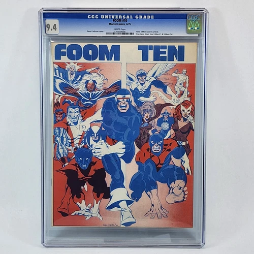 FOOM #10 CGC 9.4 WHITE PAGES 1ST NEW X-MEN 1975 MARVEL COMICS HIGH GRADE PRE GSX