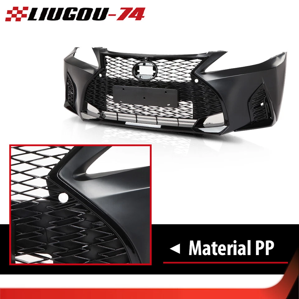 New Front Bumper Conversion to 21+ F-Sport Fit For 2006-2013 Lexus IS250 IS350 - Image 4 of 4