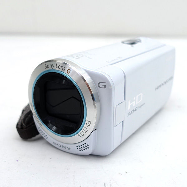 動作品 SONY HDR-CX270V ホワイト ハンディカム SONY HDR-CX270V