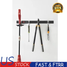 Fast Track Garage Storage All-in-One Rail & Hook Wall Hanging Kit, 5 Piece