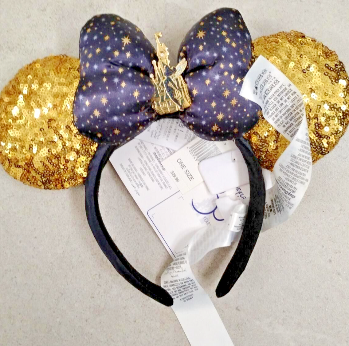 New Disneyland Paris Exclusive Ears/Headband - Gold Eiffel  display picture 3