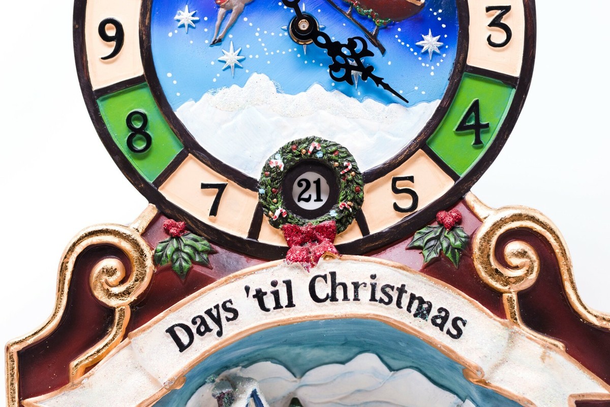Christmas Countdown Clock 24 Days Till Christmas Counter from