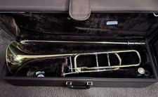 Bach Stradivarius 42BO Tenor Trombone With F Attachment, Yellow Brass Bell