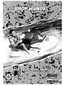Sea-Doo 1992 SP 5805, XP 5851, GTS 5812, GTX 5860, PWC Shop Repair
