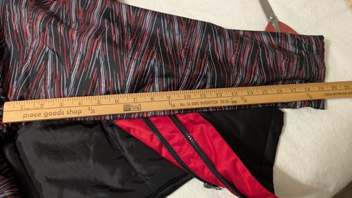 Swiss Tech Jacket Red/Black/Gray Hooded Zippered Coat w/Liner Boy's Size XXL 18 - Picture 16 of 23
