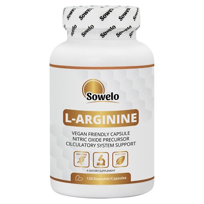 L-Arginin natürlich   Vegan   Muskelpumpe & Libido   Hochdosiert   Sowelo