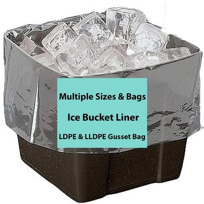Gusset Bag/Ice Bucket Liner – LDPE & LLDPE Polyethylene Bags | eBay