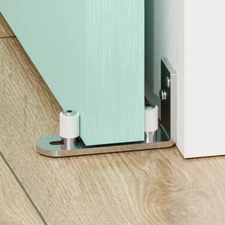 1PC stainless steel Floor Guide Wall Mount Stay Roller Guides Sliding Barn Door 