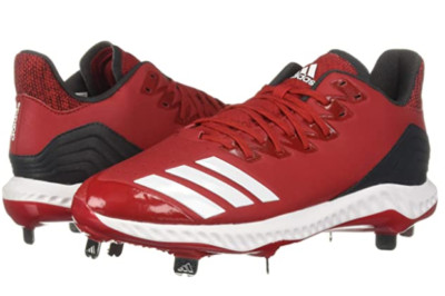 adidas Women's Icon Bounce Softball Cleat - Power Red White Carbon - Size 5