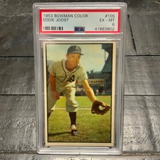 1953 Bowman Color Eddie Joost #105 *Athletics* PSA 6 EX-MT
