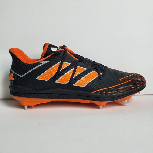 Adidas Adizero Afterburner Men’s Baseball Cleats Sz 13 Metal Black Orange FV9397 - Picture 2 of 10