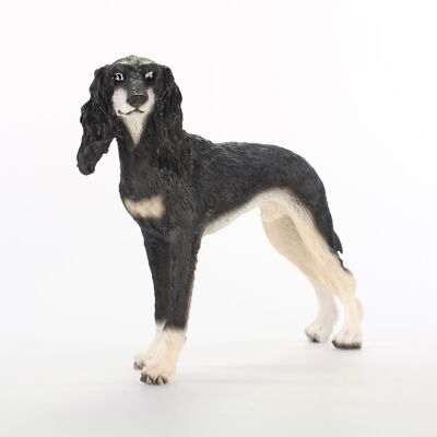 Saluki Figurine Hand Painted Collectible Statue