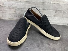 Olukai Pehuea Loafers Flats Women 10M Shoes black Mesh Slip On Comfort Casual