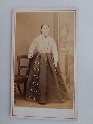 CDV: Lady Fashion Dress: A Findlow: Smith Street Warwick