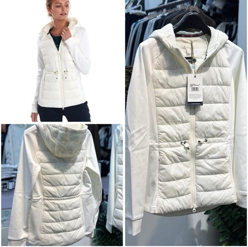 👗BARBOUR Underwater Fibre Down Lightweight Sweat £129 White Jacket 👗 S M 8 10